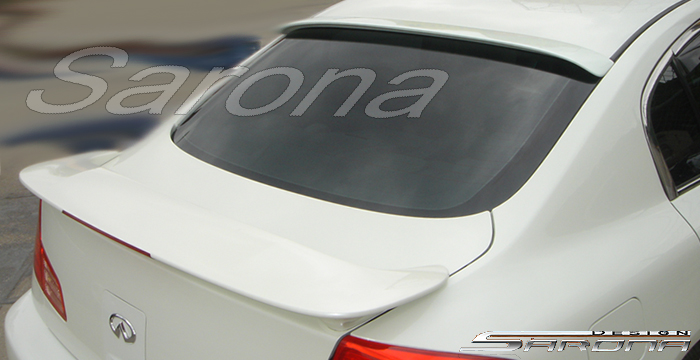 Custom Infiniti G35 -4DR Roof Wing  Sedan (2003 - 2006) - $299.00 (Manufacturer Sarona, Part #IF-003-RW)